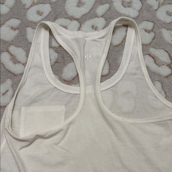 lululemon athletica Cream Racerback Tank Top - Picture 3 of 5